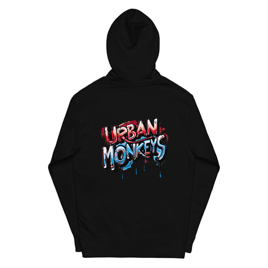 CITY FRENZY MEN'S MIDWEIGHT HOODIE URBAN MONKEYS