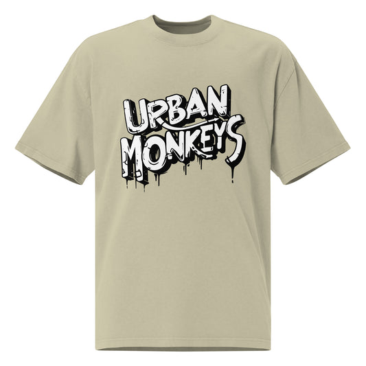 JUNGLE BLAZE OVERSIZED FADED T-SHIRT URBAN MONKEYS