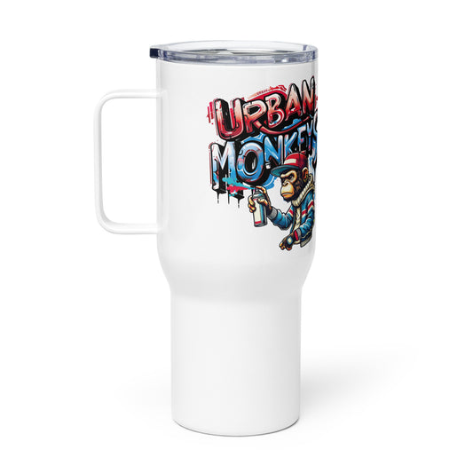 CITY GROOVE TRAVEL MUG WITH A HANDLE URBAN MONKEYS